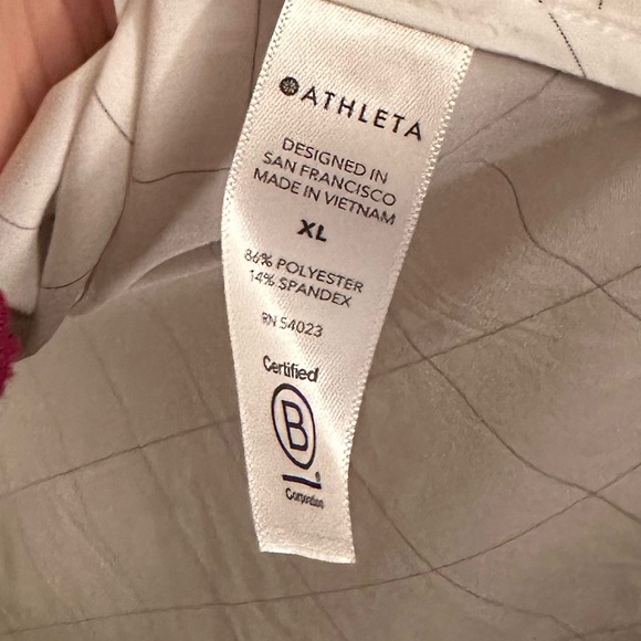 Athleta button down windowpane pattern blouse - Picture 3 of 5